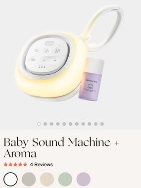 NWT Canopy Baby Sound Machine with Aroma Diffuser - White